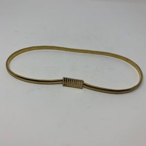 Gold Stretchy Hook Clasp Waist Belt